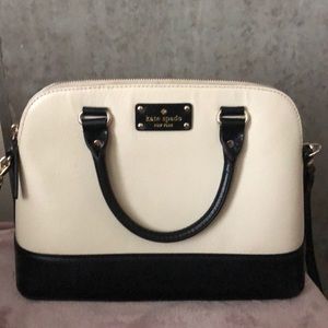 Kate Spade Black and Cream Crossbody Bag